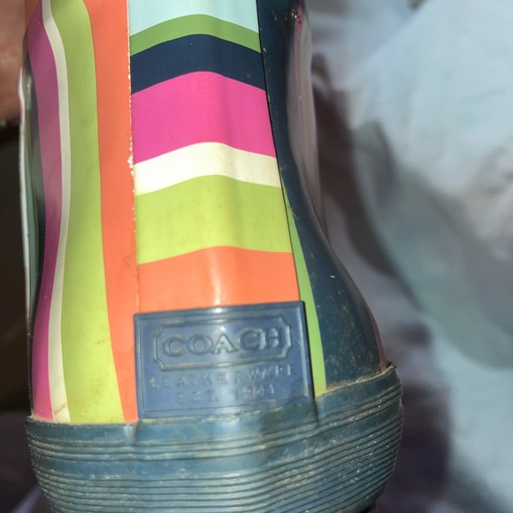 Coach Legacy Rain Boots Wonen’s 9B - Picture 6 of 9